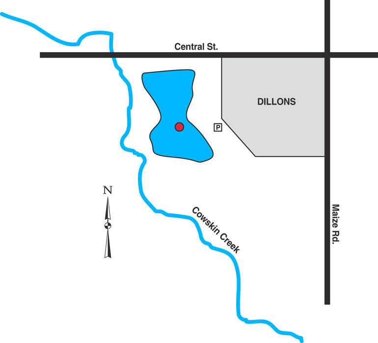 Map of Wichita Dillon's Pond