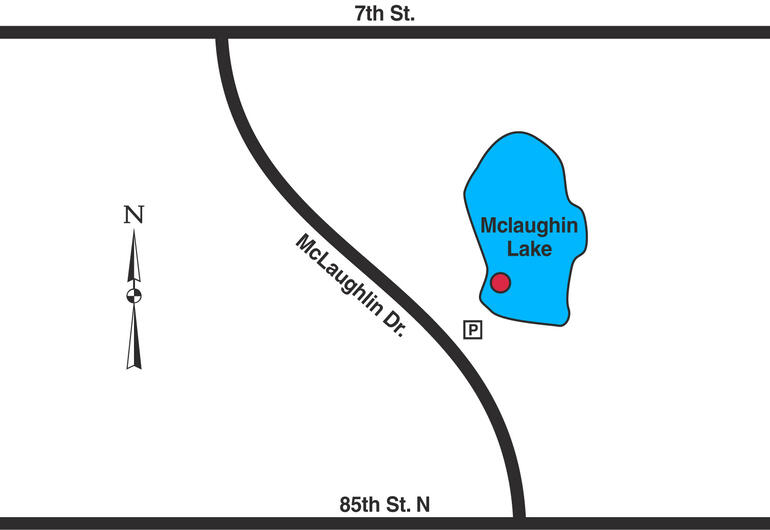 Map of Valley Center McLaughlin Lake.
