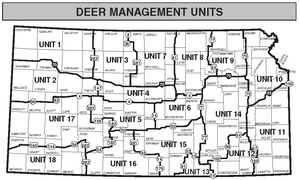 Kansas Deer Management Unit Map