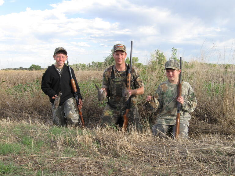 A successful dove hunt for the Bradley boys