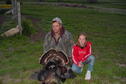 Assistant Manager Toby Marlier and daughter Prairie after a local turkey hunt