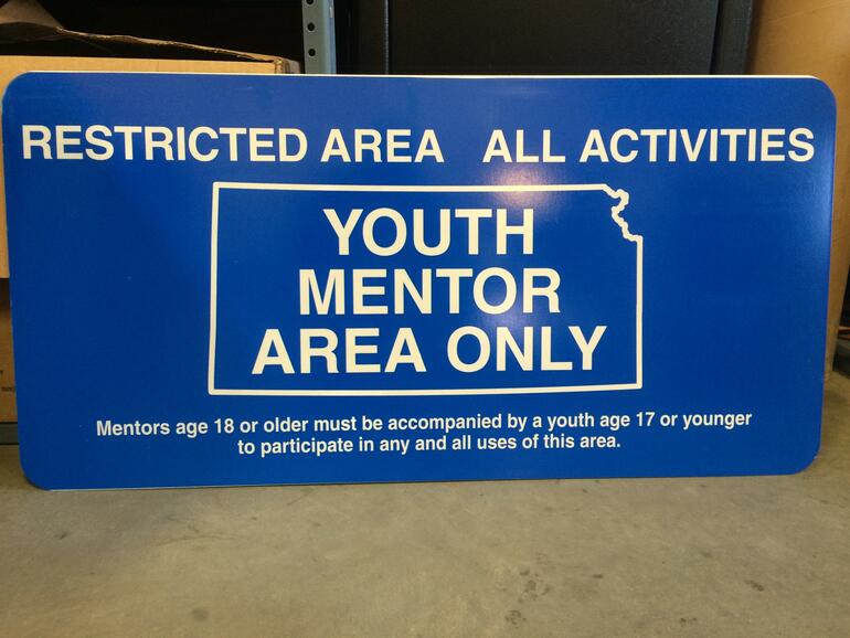 New Youth Area Signage