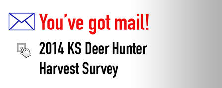 ONE IN THREE DEER HUNTERS TO RECEIVE E-MAIL SURVEY