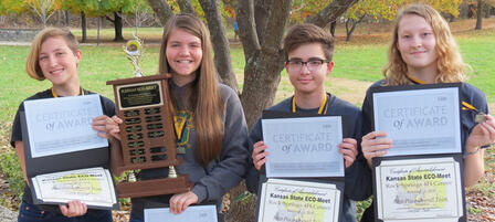 Students Win Scholarships at Kansas State ECO-Meet Competition