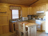 Inside Kitchen Living Area of Chicken Creek Cabin