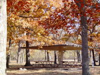 Shelter at Rocky Cove in the fall