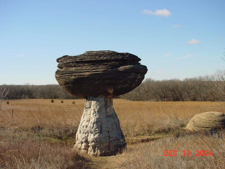 Another view of Mushroom Rock