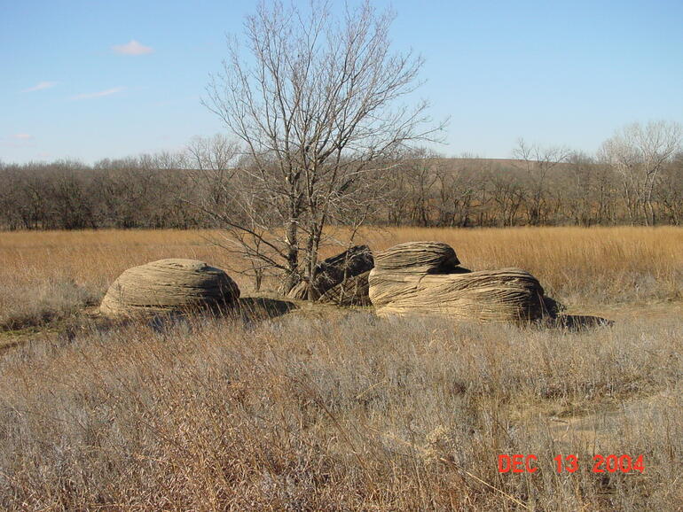 Rocks south of the entrance road