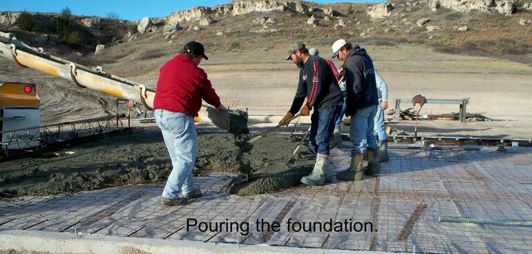 Pouring Foundation