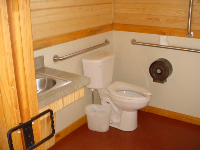 Wilson Lake Elm Cabin Bathroom