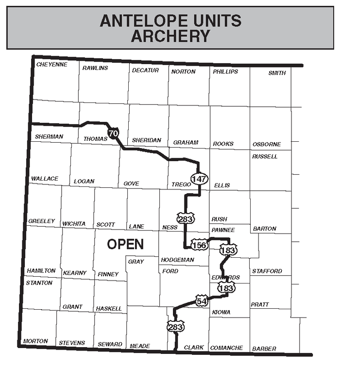 Antelope Archery Unit Map