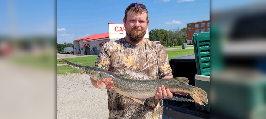 Spotted Gar Catch Breaks 40-year State Record