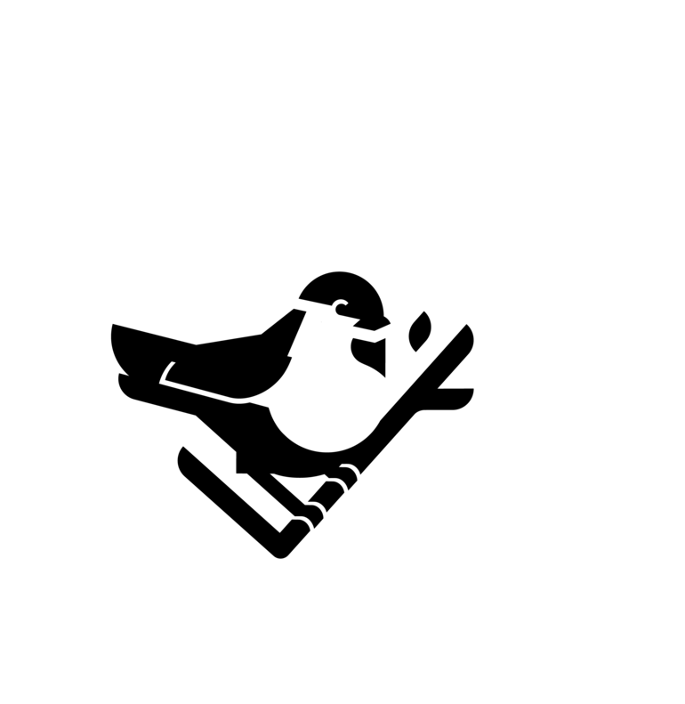 Chickadee Logo_Badge_White_Black