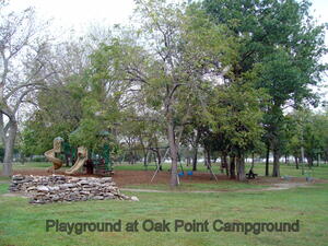 Playground at Oak Point Campground