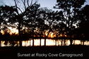 Sunset at Rocky Cove Campground