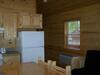 Veiw of hall from living rm/kitchen in Evening Breeze Point cabins