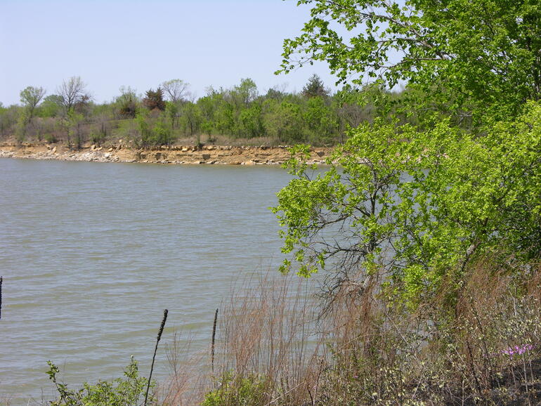 View of the lake from Eisenhower State Park