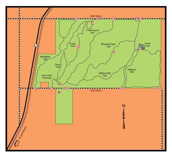 Sand Hills Area Map