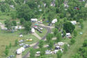 Aerial image of Eagles Landing campground