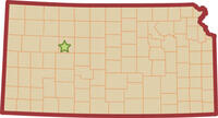 Cedar Bluff State Map Locator