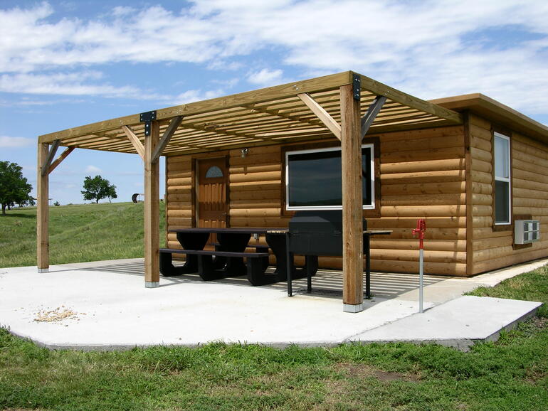 Primitive Cabin Front
