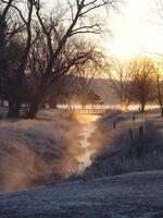 Sunset at River Pond